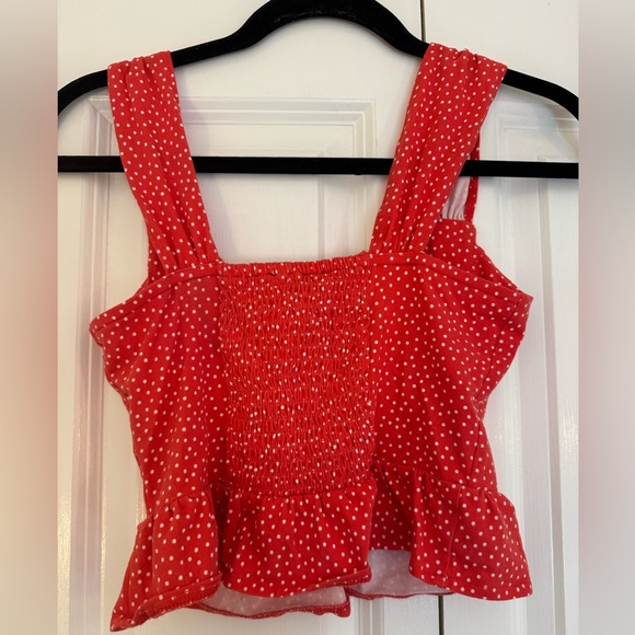 Red and White polka dot top - Picture 4 of 4